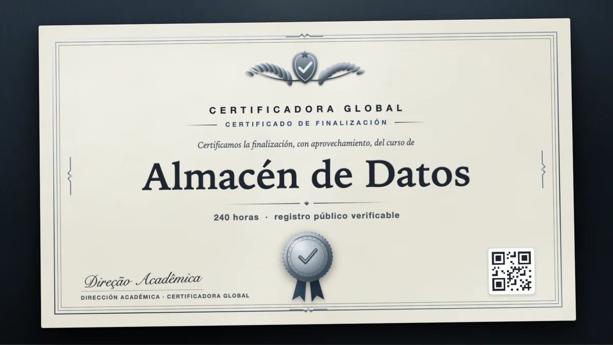 Portada del curso Almacén de Datos