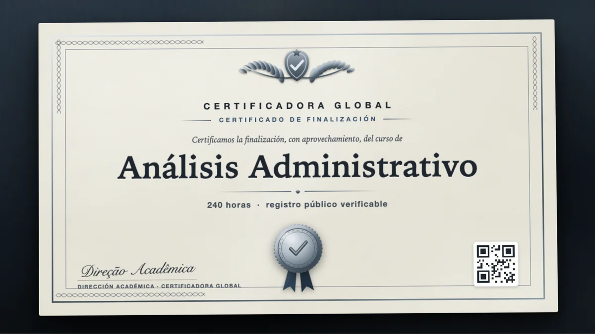 Portada del curso Análisis Administrativo