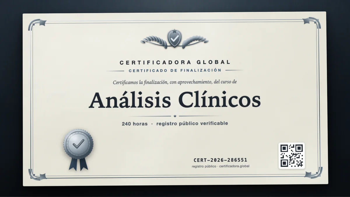 Portada del curso Análisis Clínicos