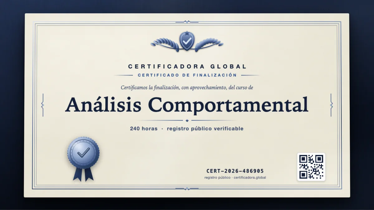Portada del curso Análisis Comportamental