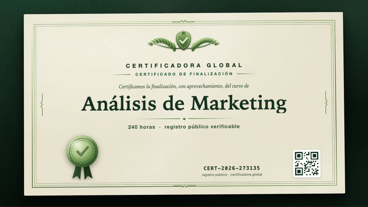Portada del curso Análisis de Marketing