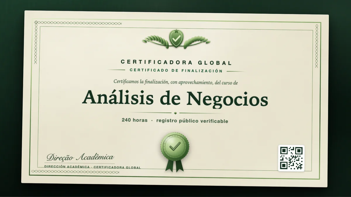 Portada del curso Análisis de Negocios