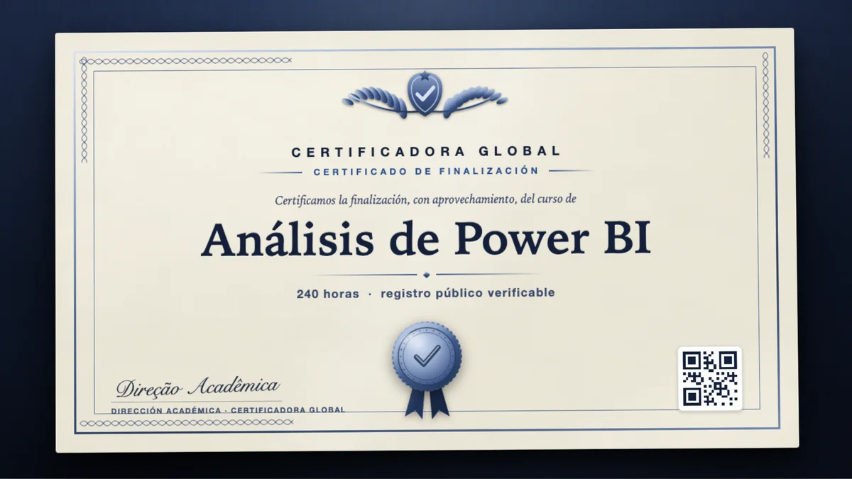 Portada del curso Análisis de Power BI