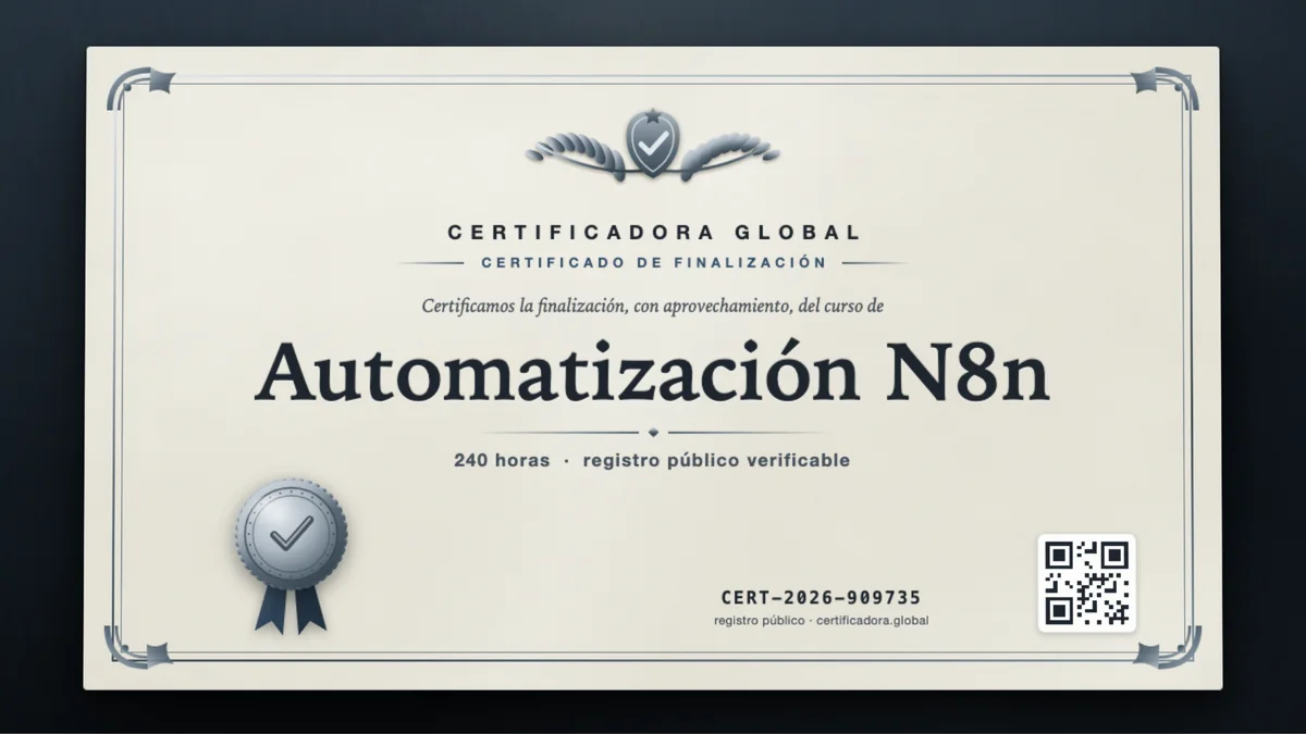 Portada del curso Automatización N8n