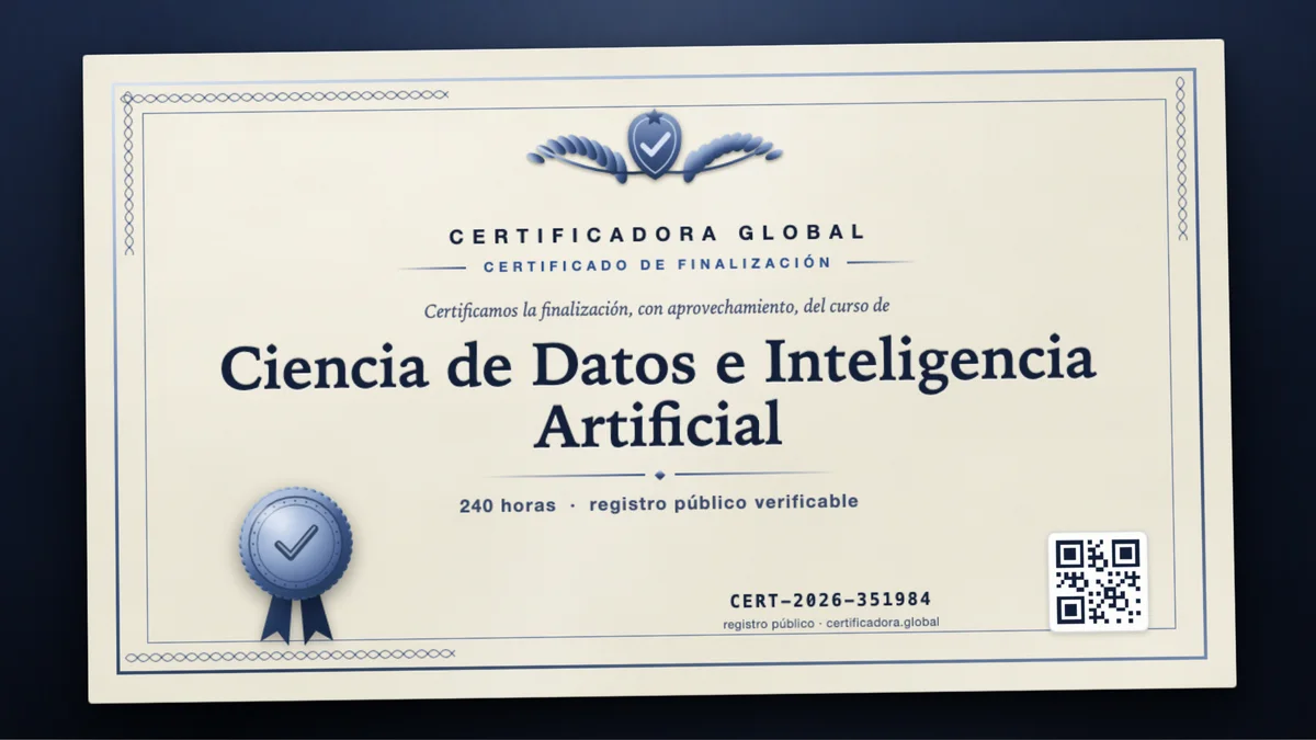 Portada del curso Ciencia de Datos e Inteligencia Artificial