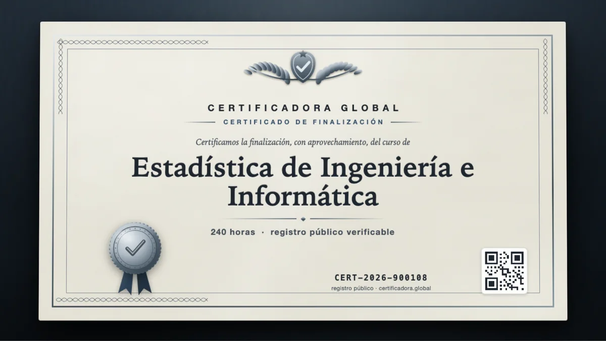 Portada del curso Estadística de Ingeniería e Informática