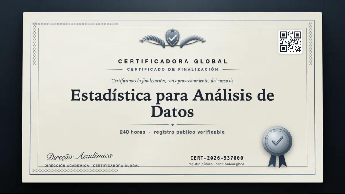 Portada del curso Estadística para Análisis de Datos