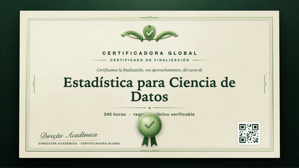 Portada del curso Estadística para Ciencia de Datos