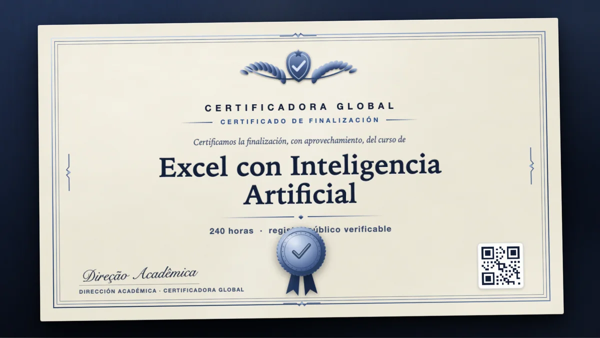 Portada del curso Excel con Inteligencia Artificial
