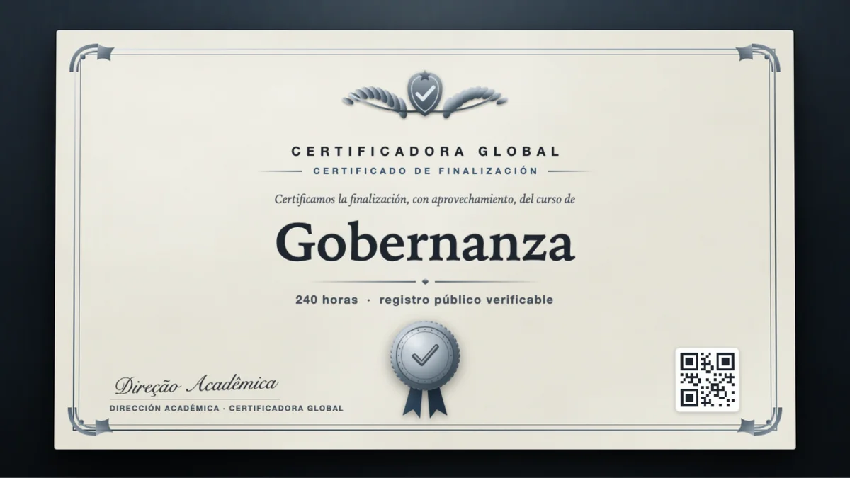 Portada del curso Gobernanza