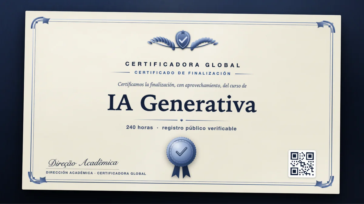 Portada del curso IA Generativa