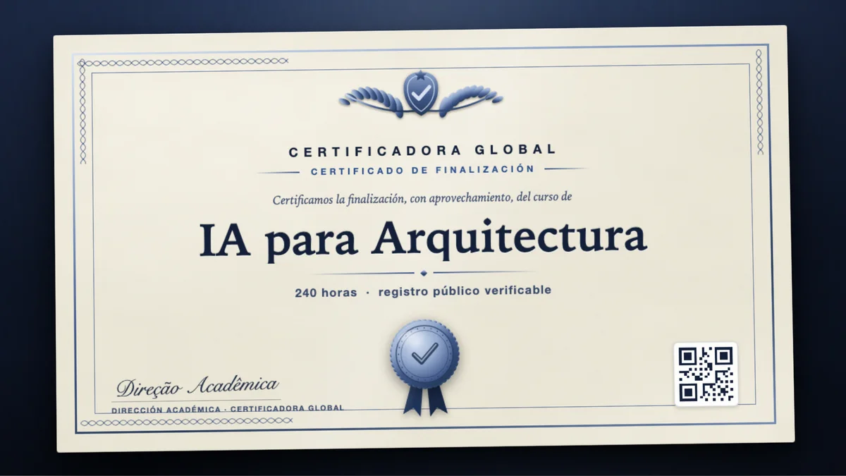 Portada del curso IA para Arquitectura