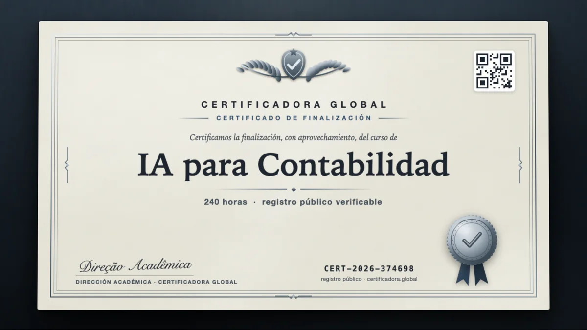 Portada del curso IA para Contabilidad