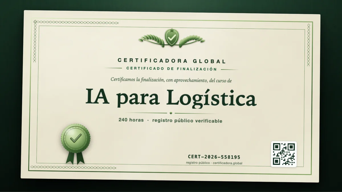 Portada del curso IA para Logística