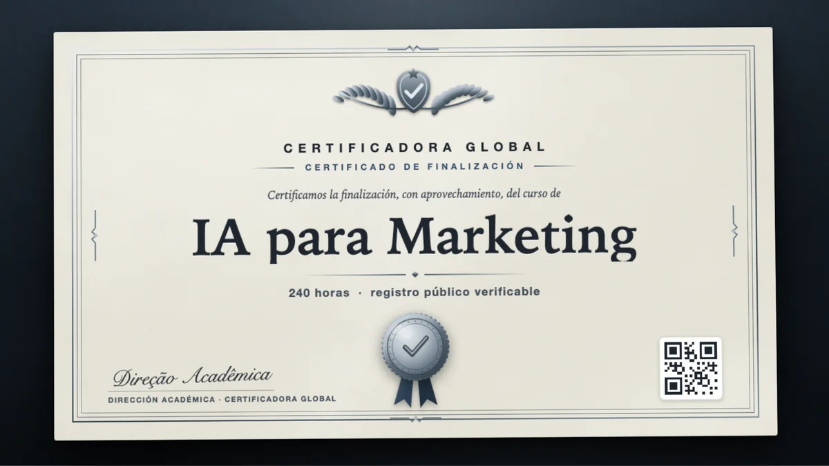 Portada del curso IA para Marketing