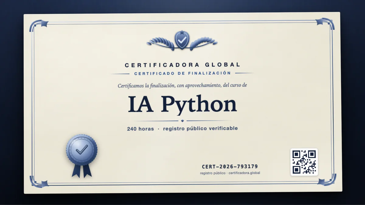 Portada del curso IA Python