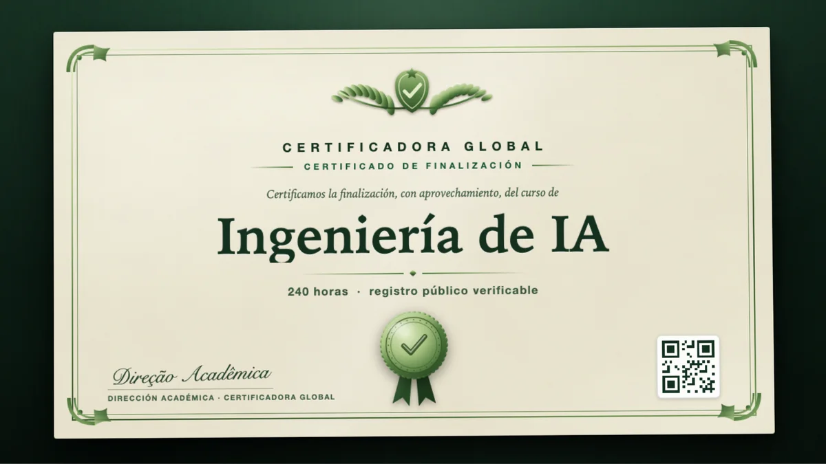 Portada del curso Ingeniería de IA
