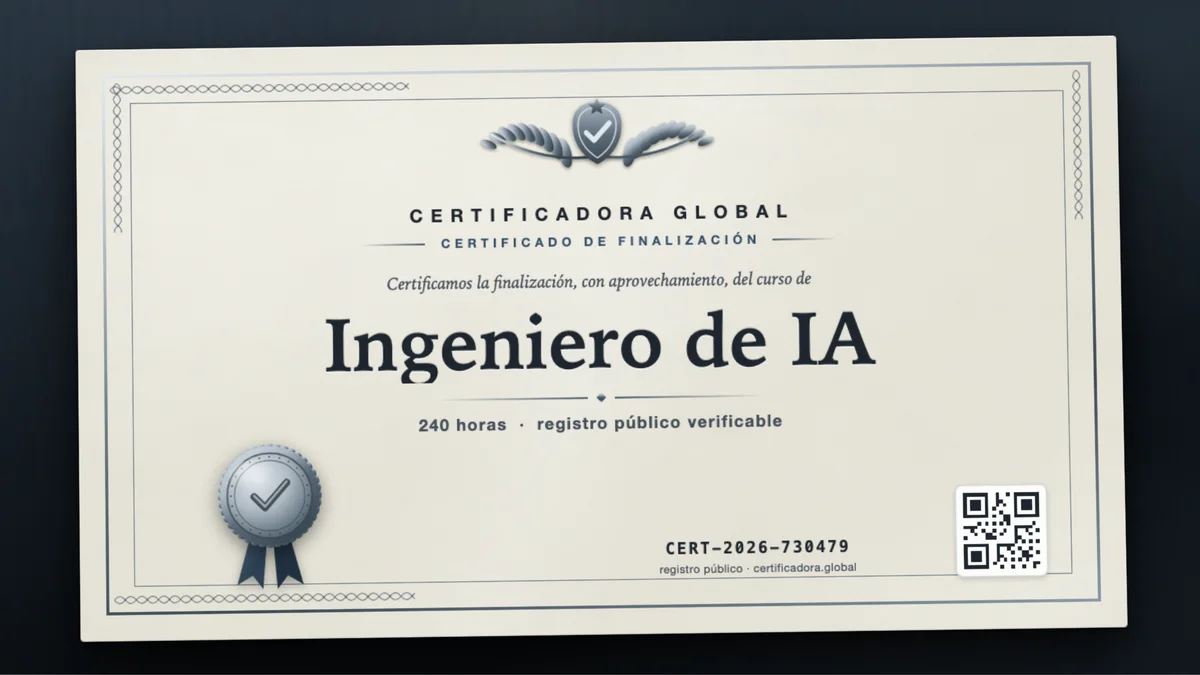 Portada del curso Ingeniero de IA