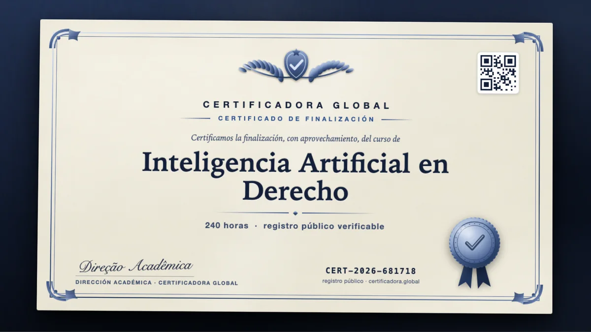 Portada del curso Inteligencia Artificial en Derecho