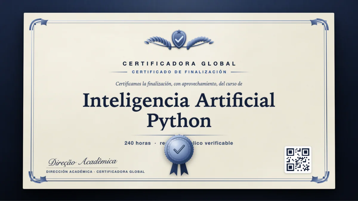 Portada del curso Inteligencia Artificial Python