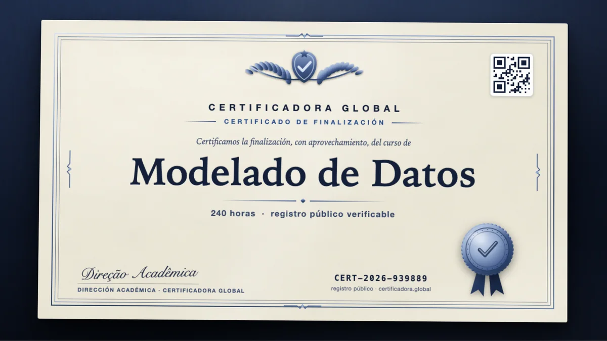 Portada del curso Modelado de Datos