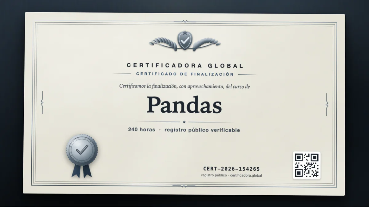 Portada del curso Pandas