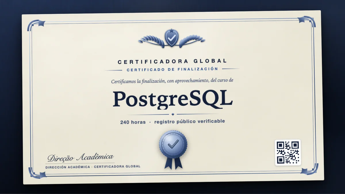 Portada del curso PostgreSQL