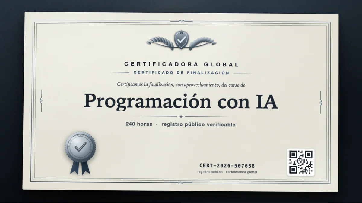 Portada del curso Programación con IA
