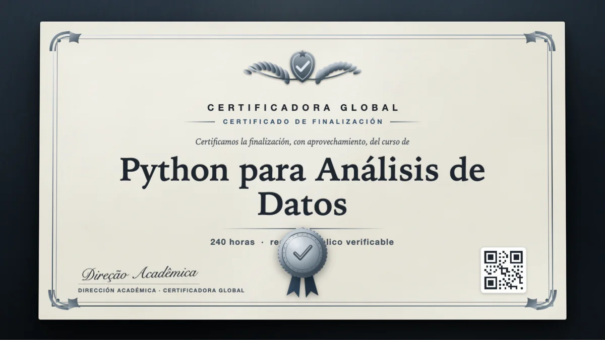 Portada del curso Python para Análisis de Datos