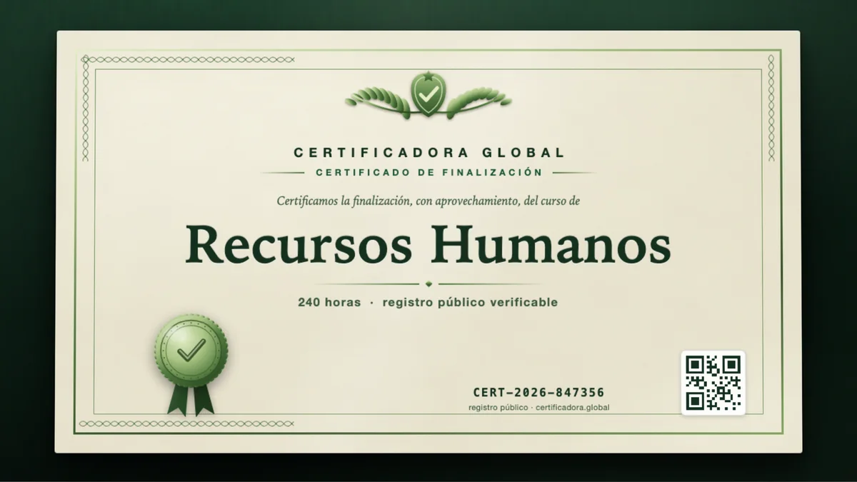 Portada del curso Recursos Humanos
