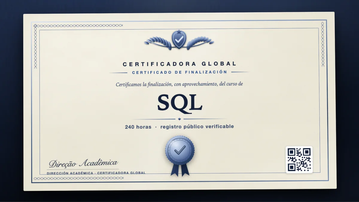 Portada del curso SQL