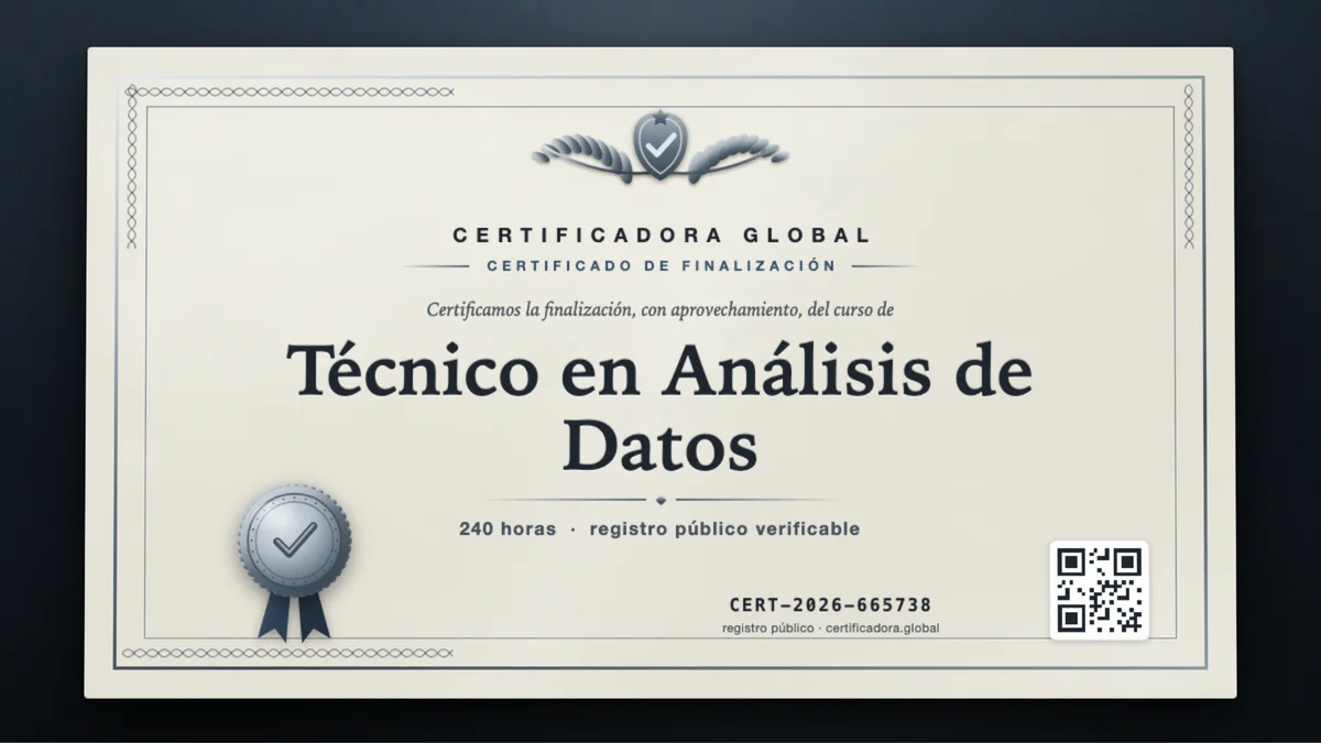 Portada del curso Técnico en Análisis de Datos