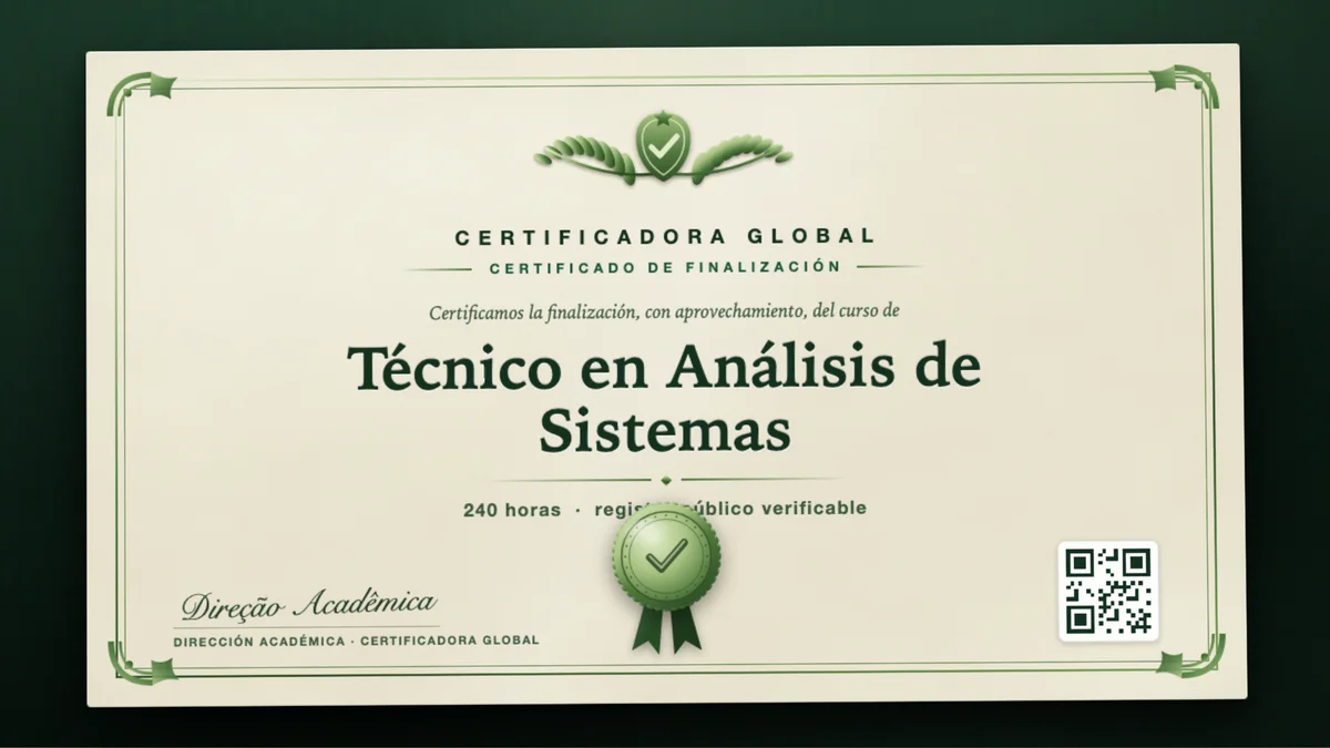 Portada del curso Técnico en Análisis de Sistemas