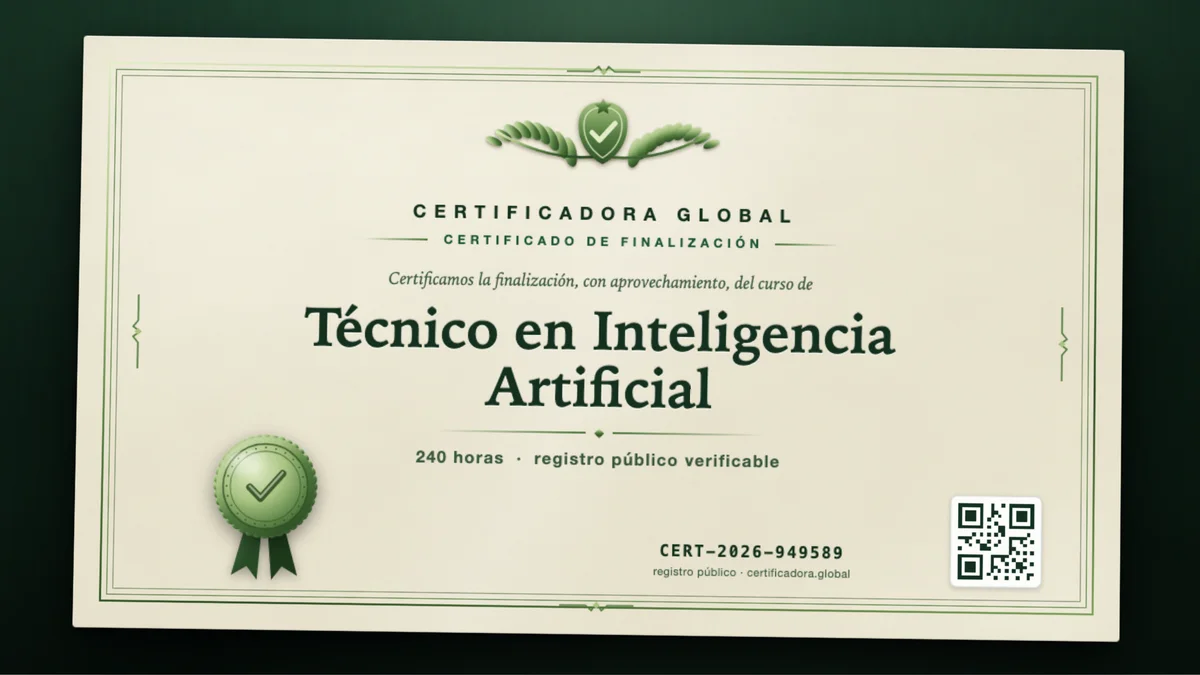 Portada del curso Técnico en Inteligencia Artificial
