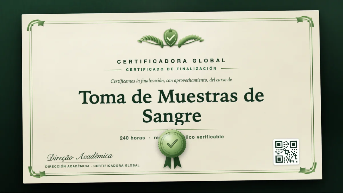 Portada del curso Toma de Muestras de Sangre