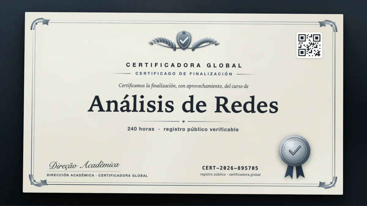 Portada del curso Análisis de Redes