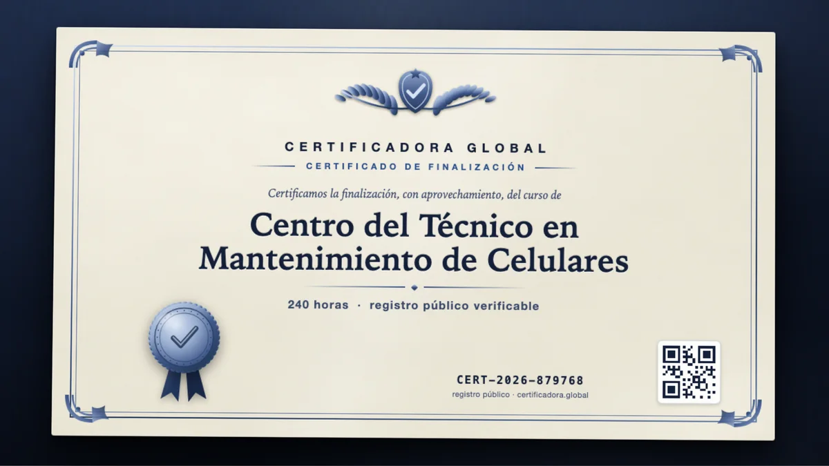 Portada del curso Centro del Técnico en Mantenimiento de Celulares
