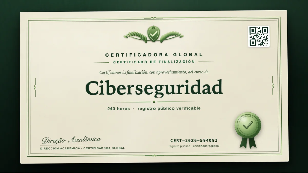 Portada del curso Ciberseguridad