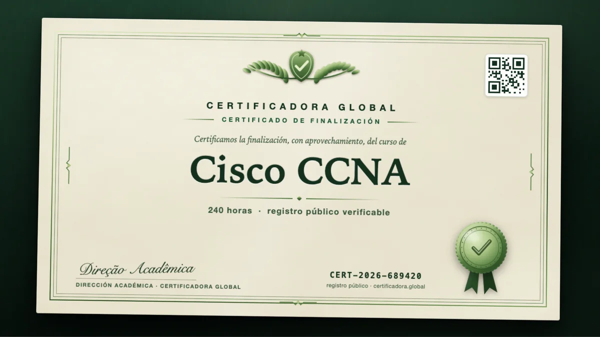 Portada del curso Cisco CCNA
