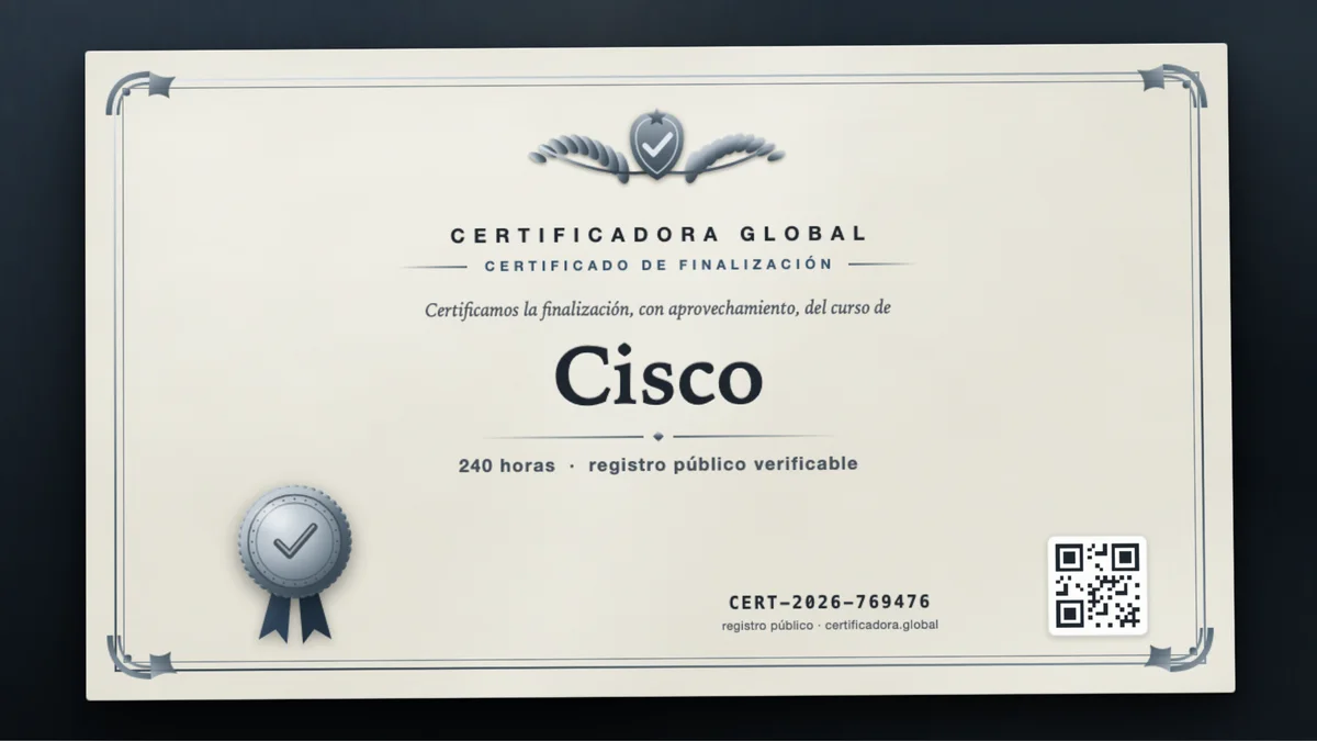Portada del curso Cisco