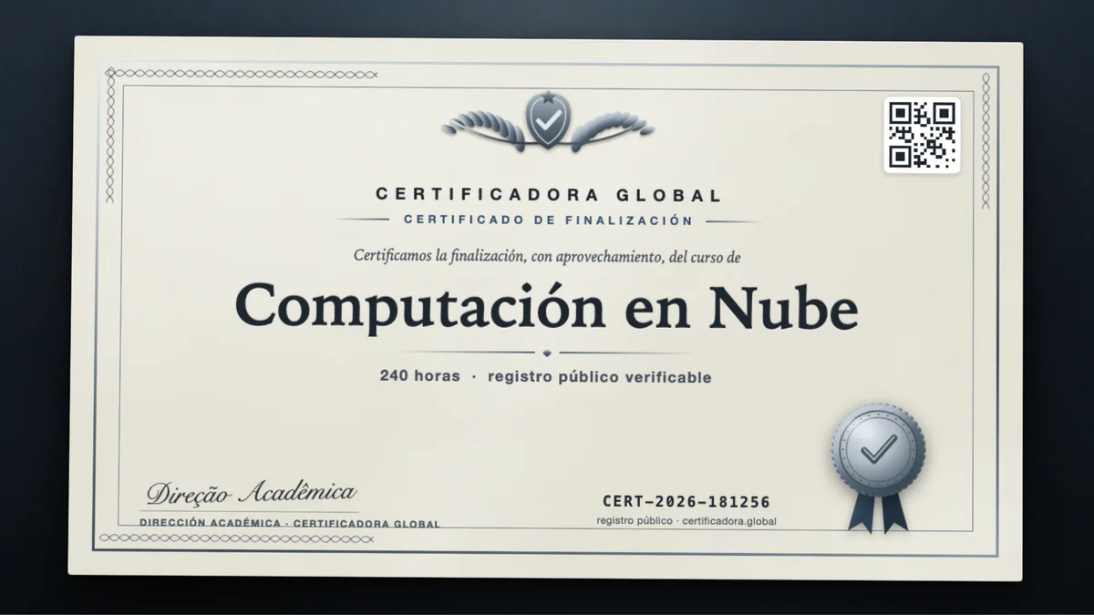 Portada del curso Computación en Nube