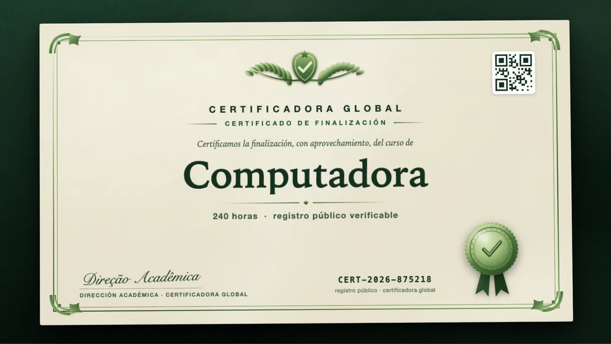 Portada del curso Computadora