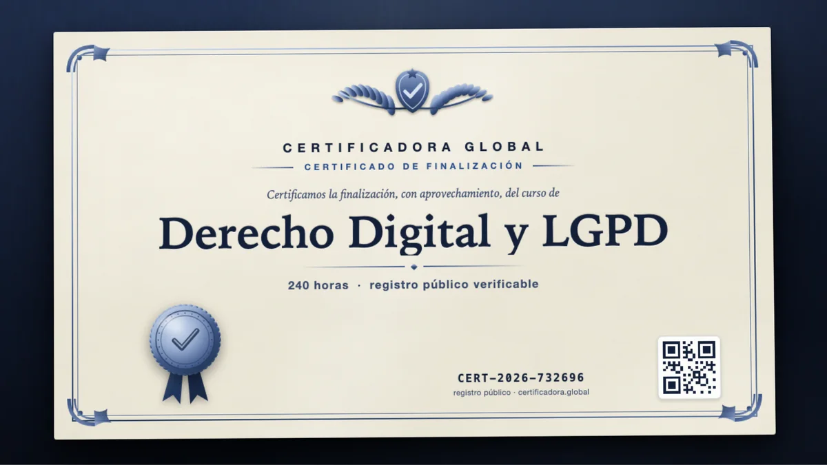 Portada del curso Derecho Digital y LGPD