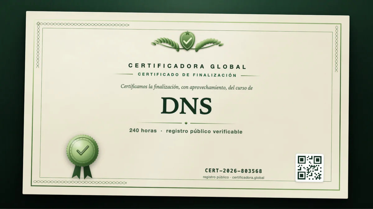 Portada del curso DNS