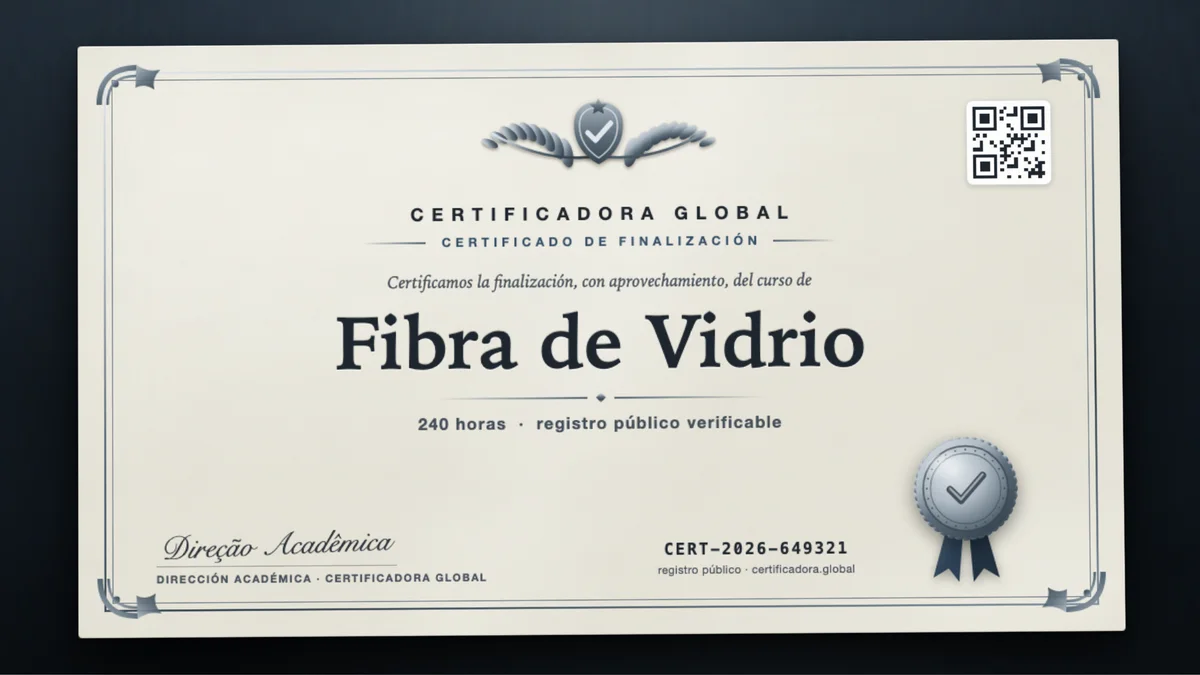 Portada del curso Fibra de Vidrio