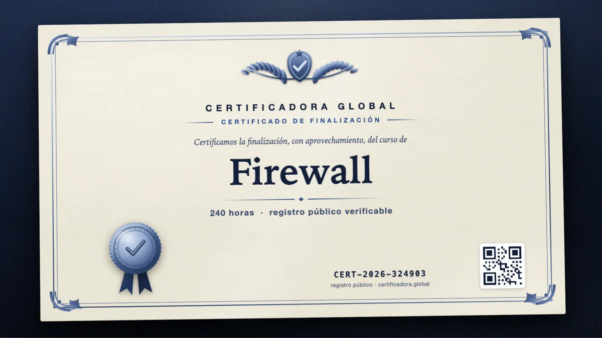 Portada del curso Firewall