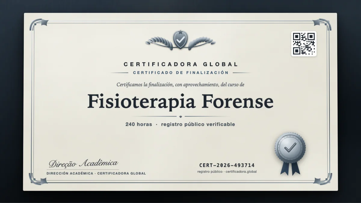 Portada del curso Fisioterapia Forense