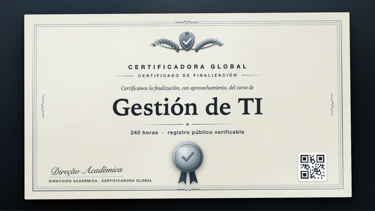 Portada del curso Gestión de TI