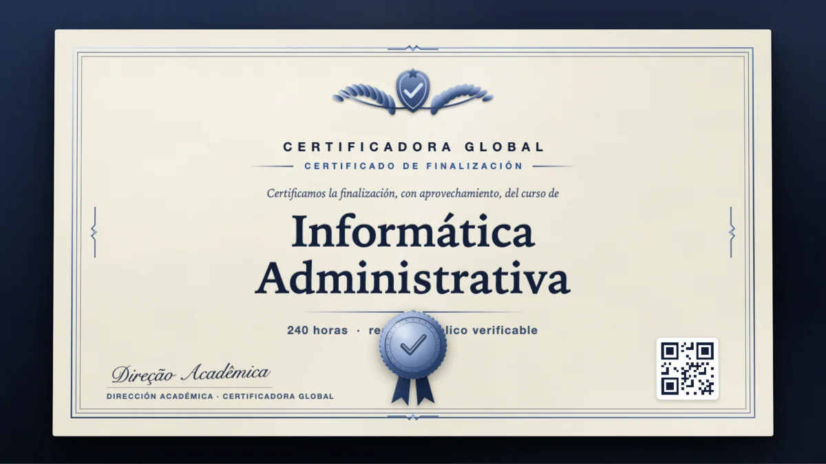 Portada del curso Informática Administrativa
