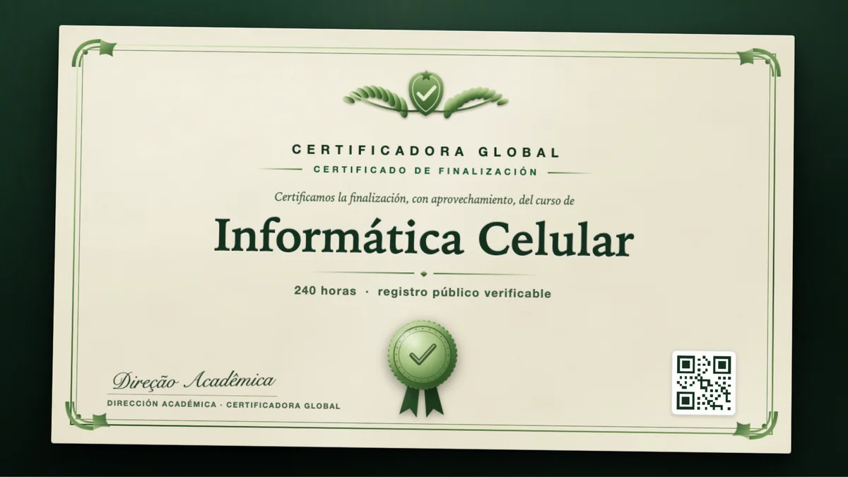 Portada del curso Informática Celular